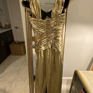 Elegant Gold Gown
